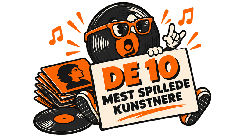 De 10 mest spillede kunstnere